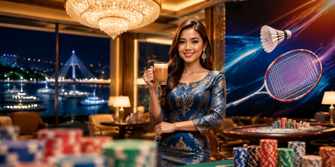 Pengalaman pertaruhan dalam talian dengan pemandangan tropika Langkawi Malaysia